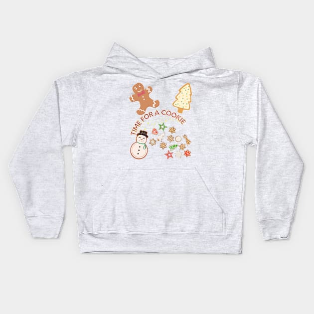 Time For a Cookie Kids Hoodie by MagicTrick